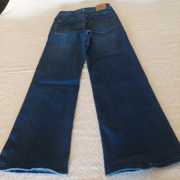 Dark Indigo Women's Flare Jeans - Picture 4 of 5